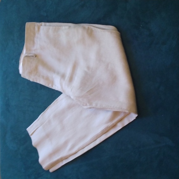 Pronto Uomo Platinum Tan Linen Summer/Beach Pants  36 - 30 - Picture 3 of 13